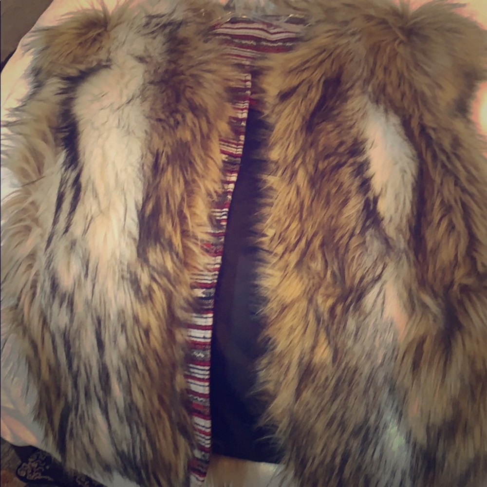 Faux fur vest